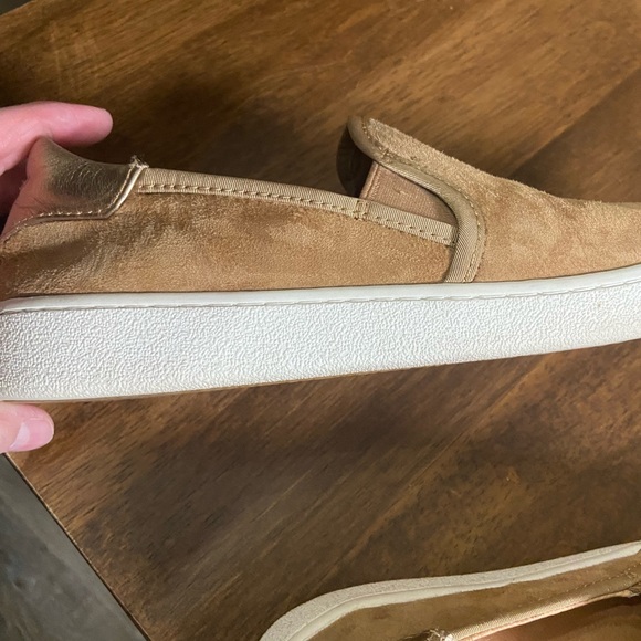UGG Women's Tan Suede Slip-On Flats - Picture 7 of 10